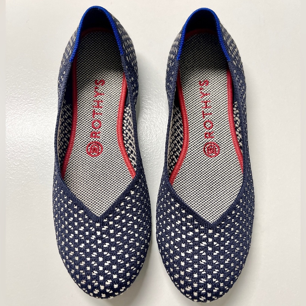 Rothy’s Flat - Navy Maritime Honeycomb 8.5
